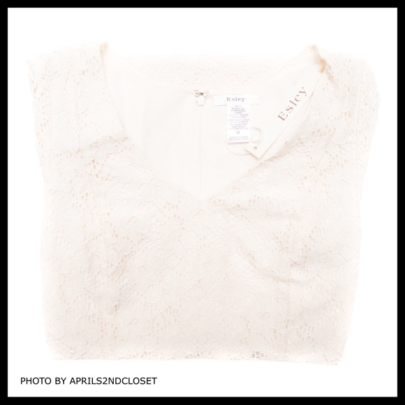 V-NECK LACE A-LINE SHORT SLEEVES MINI DRESS A2C - Picture 4 of 8